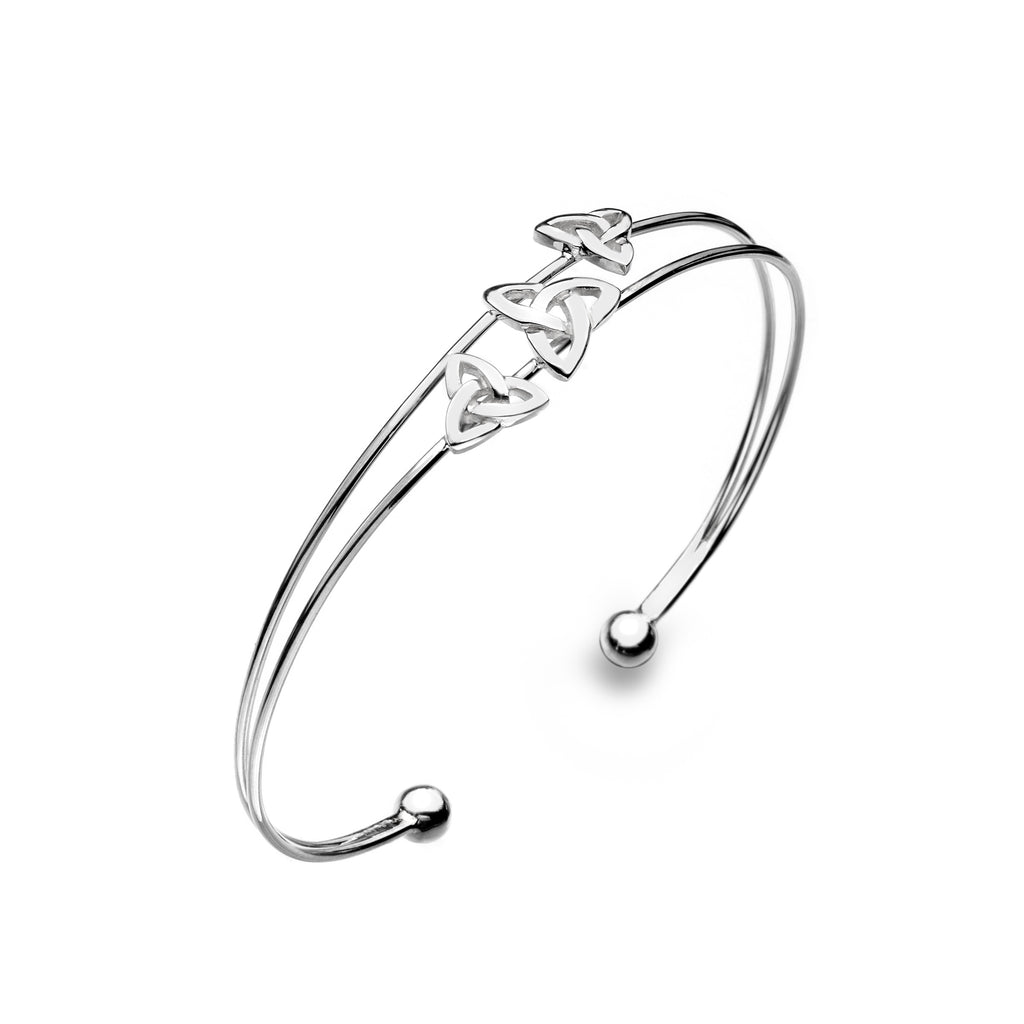 Photo of Sterling Silver trinity knots bangle