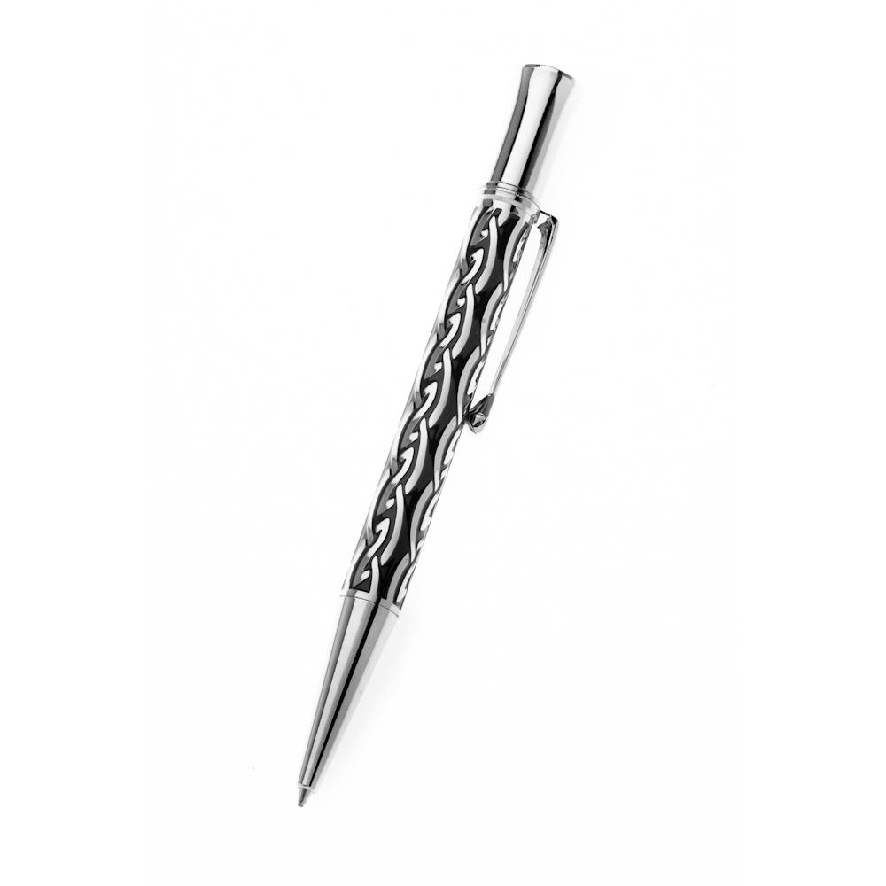 Ballpoint Pens - Celtic Zig Zag Knot Etched Ballpoint Pen 10mm