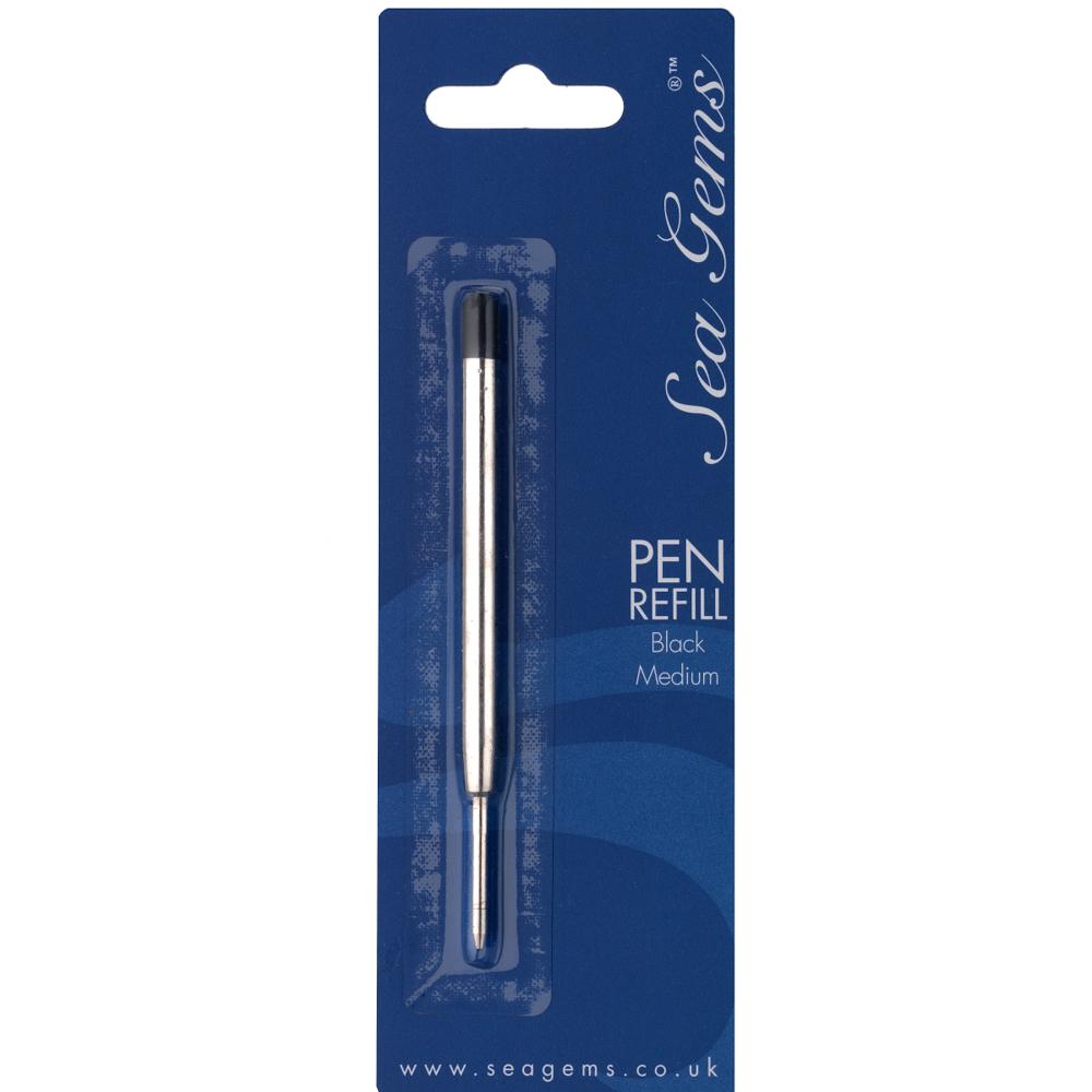 Etched ballpoint pen refill