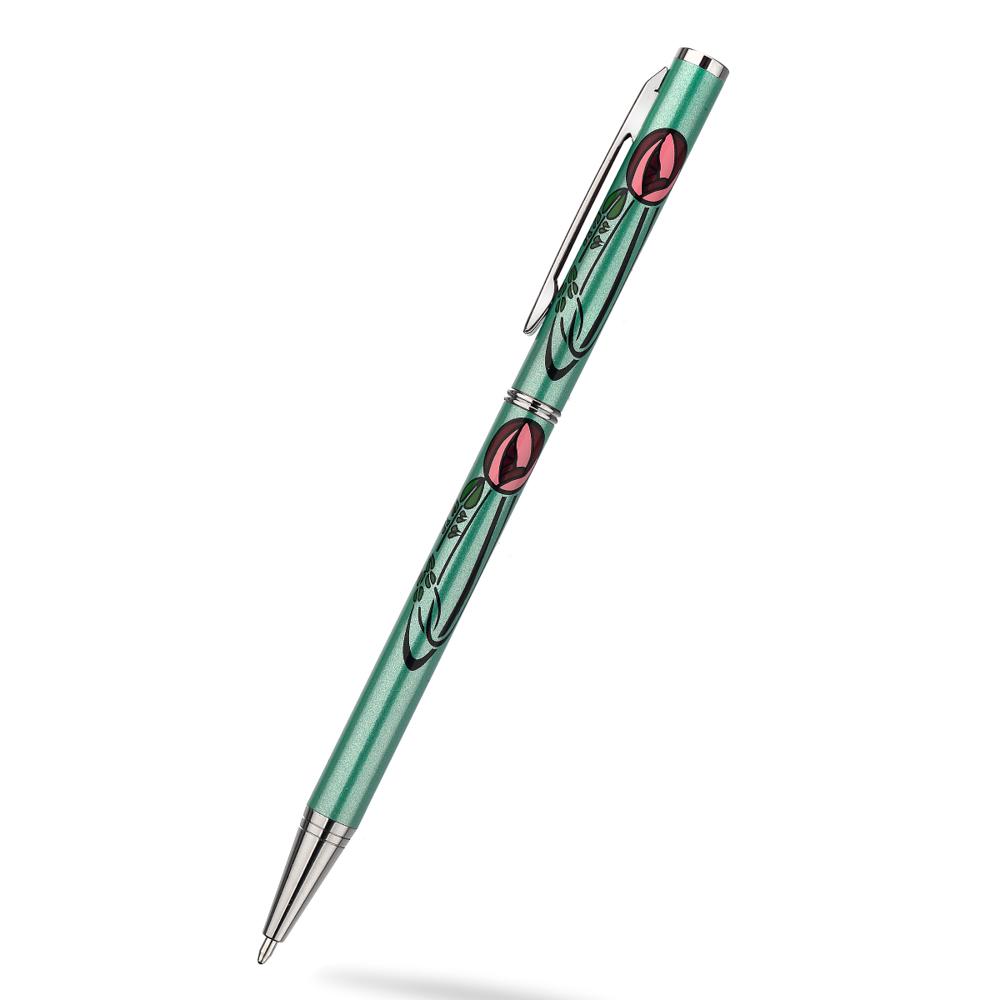 Ballpoint Pens - Mackintosh Teardrop Rose Slim Ballpoint Pen