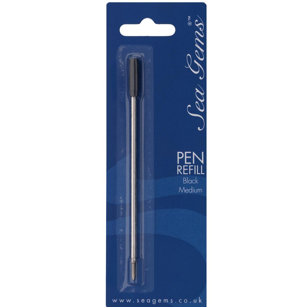 Slim Ballpoint Pen Refill, Black Celtic Lands
