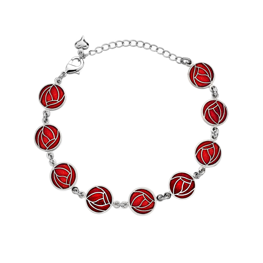Bracelets - Mackintosh Roses Enamel Bracelet