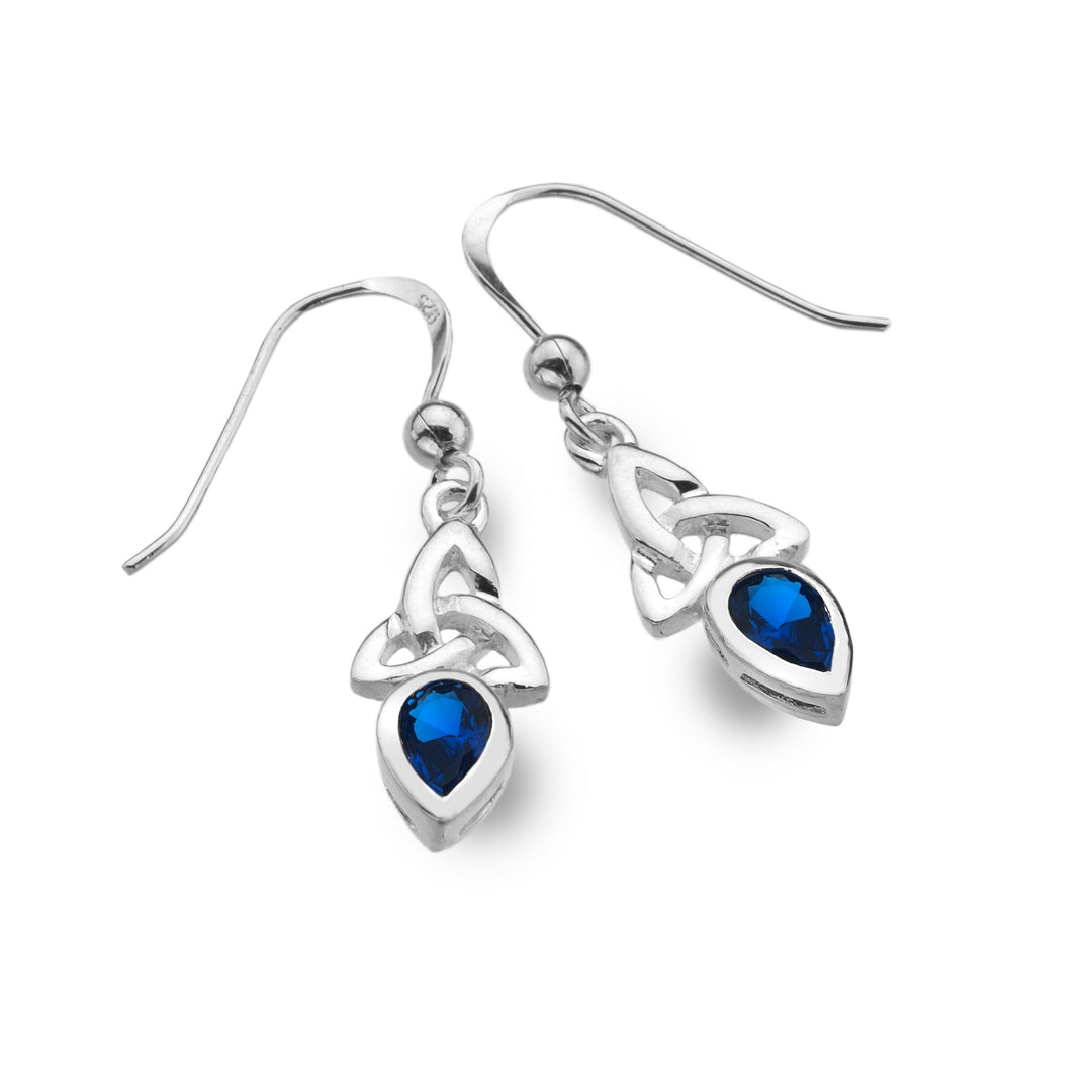 September - Sapphire (Synthetic stone) Birthstone earrings