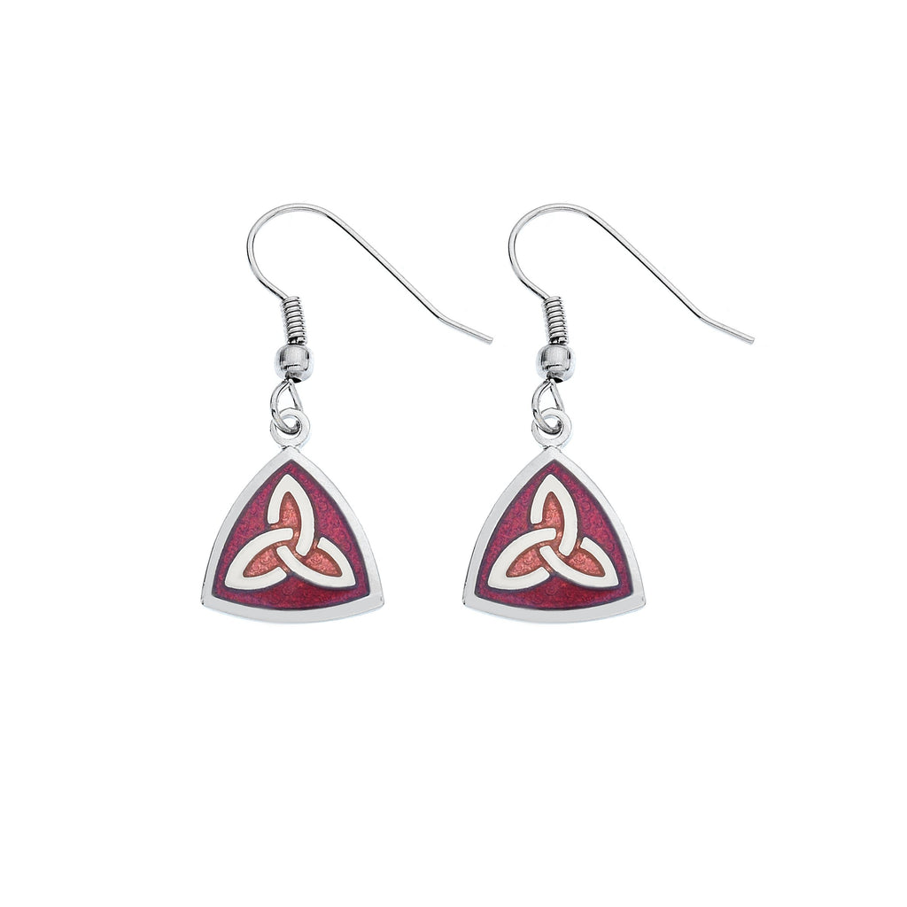 Earrings - Triangular Trinity Knot Earrings