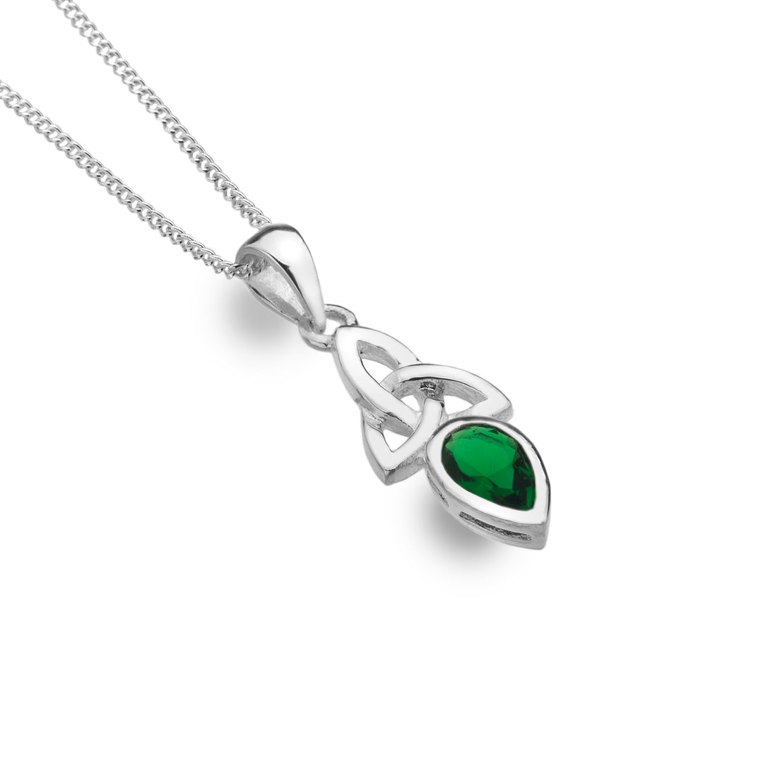May - Emerald (Synthetic Stone) - Birthstone Pendant