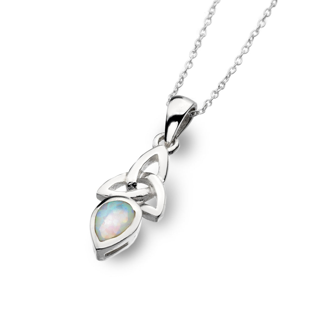 October - Opal (Synthetic Stone) - Birthstone Pendant
