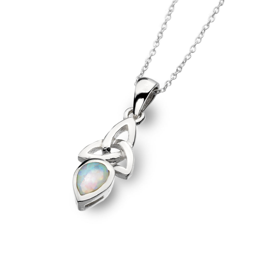 Pendants - October - Opal (Synthetic Stone) - Birthstone Pendant