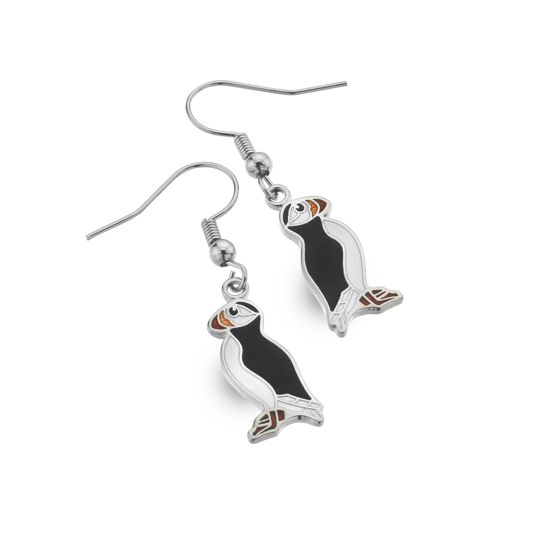 Wild Orkney Puffin Earrings