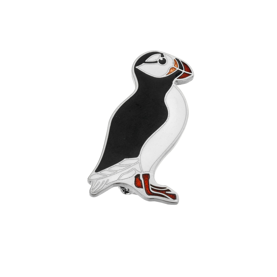 Wild Orkney Puffin Brooch