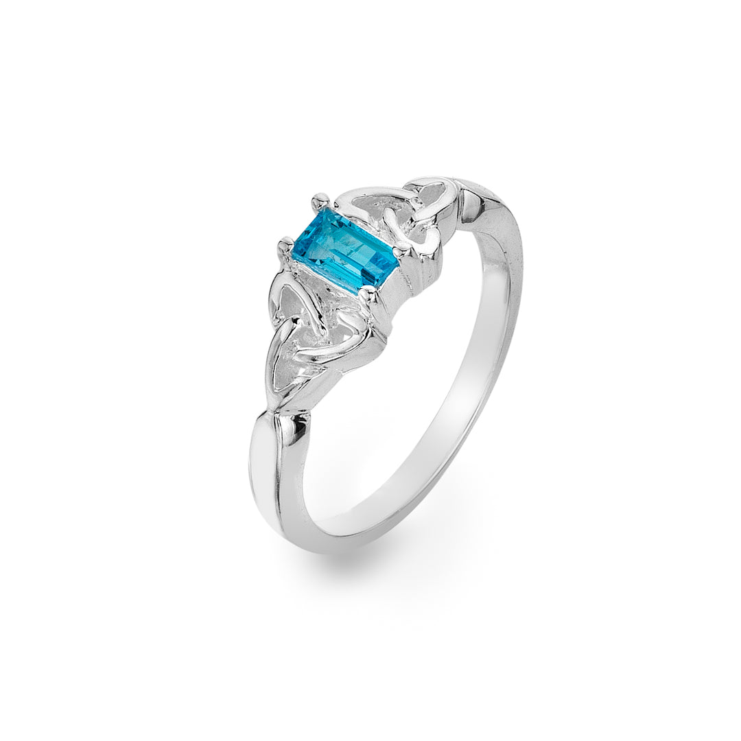 Sacred Trinity Topaz Ring