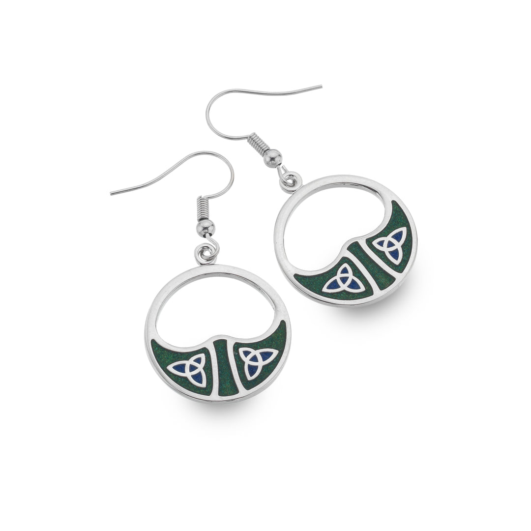 Green tara earrings