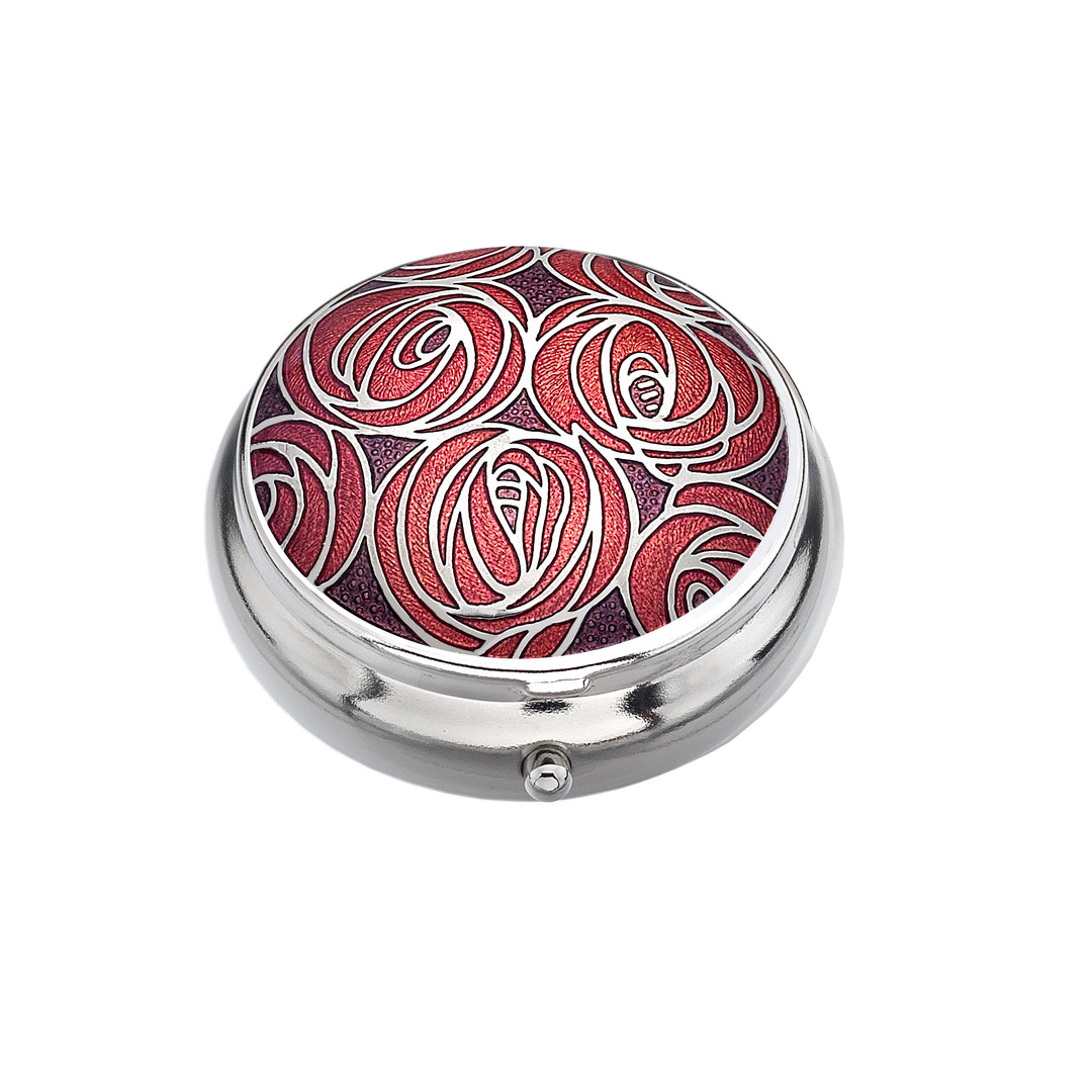 Mackintosh Red Roses Enamel Pillbox