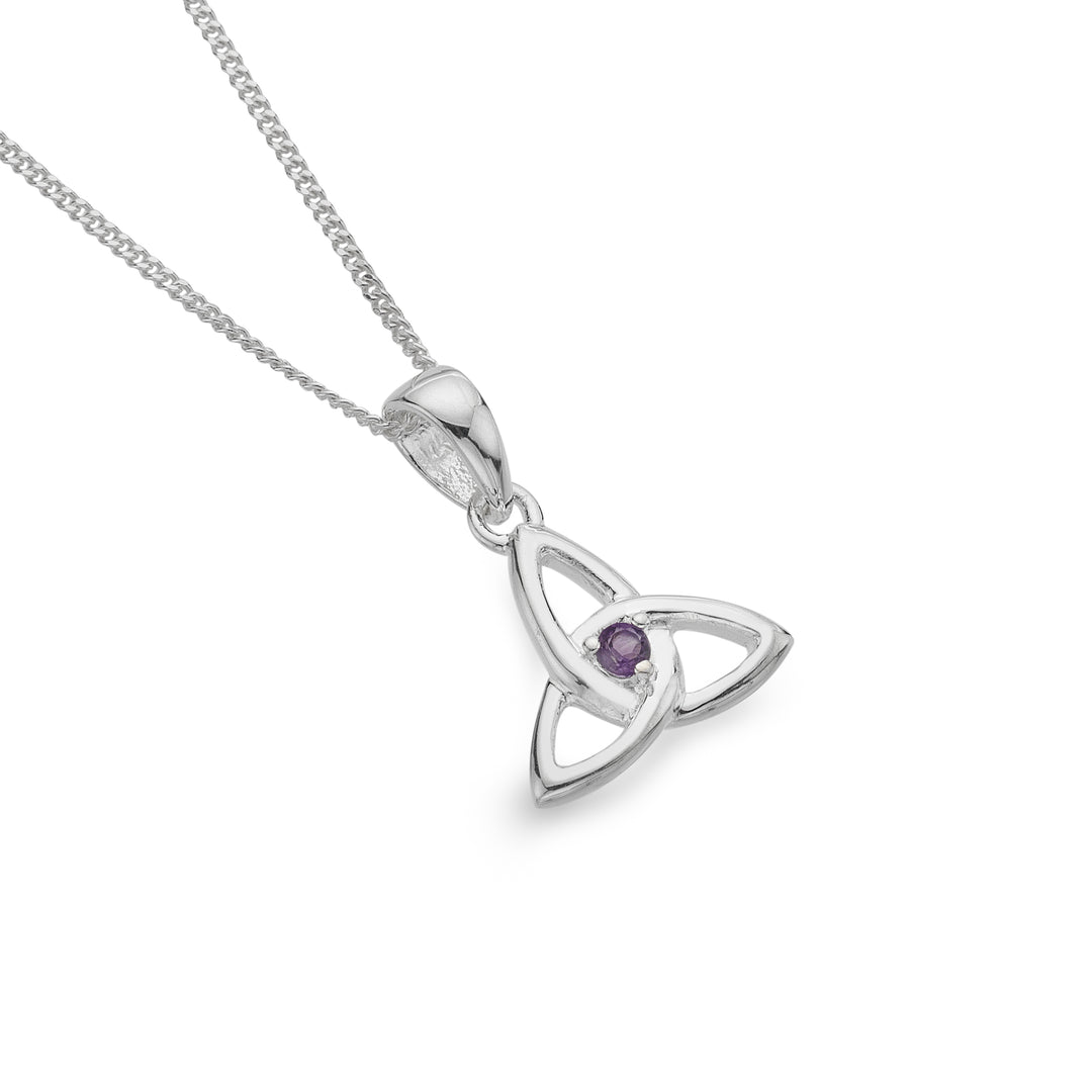 Amethyst Celtic Trinity Knot Pendant