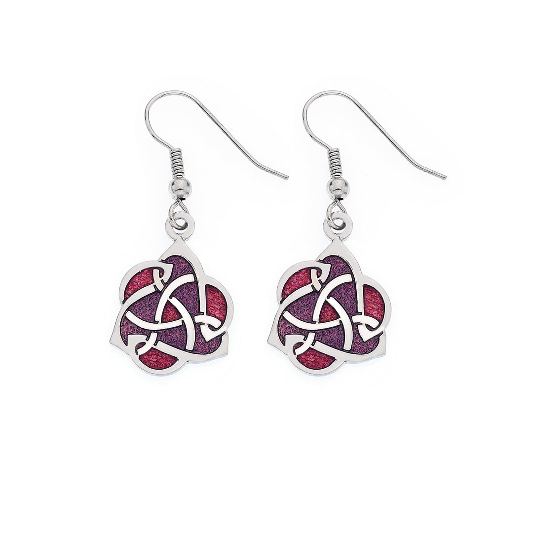 Red Archibald Knox Style Earrings