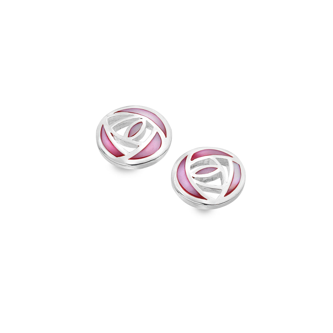 Mother of pearl rose studs