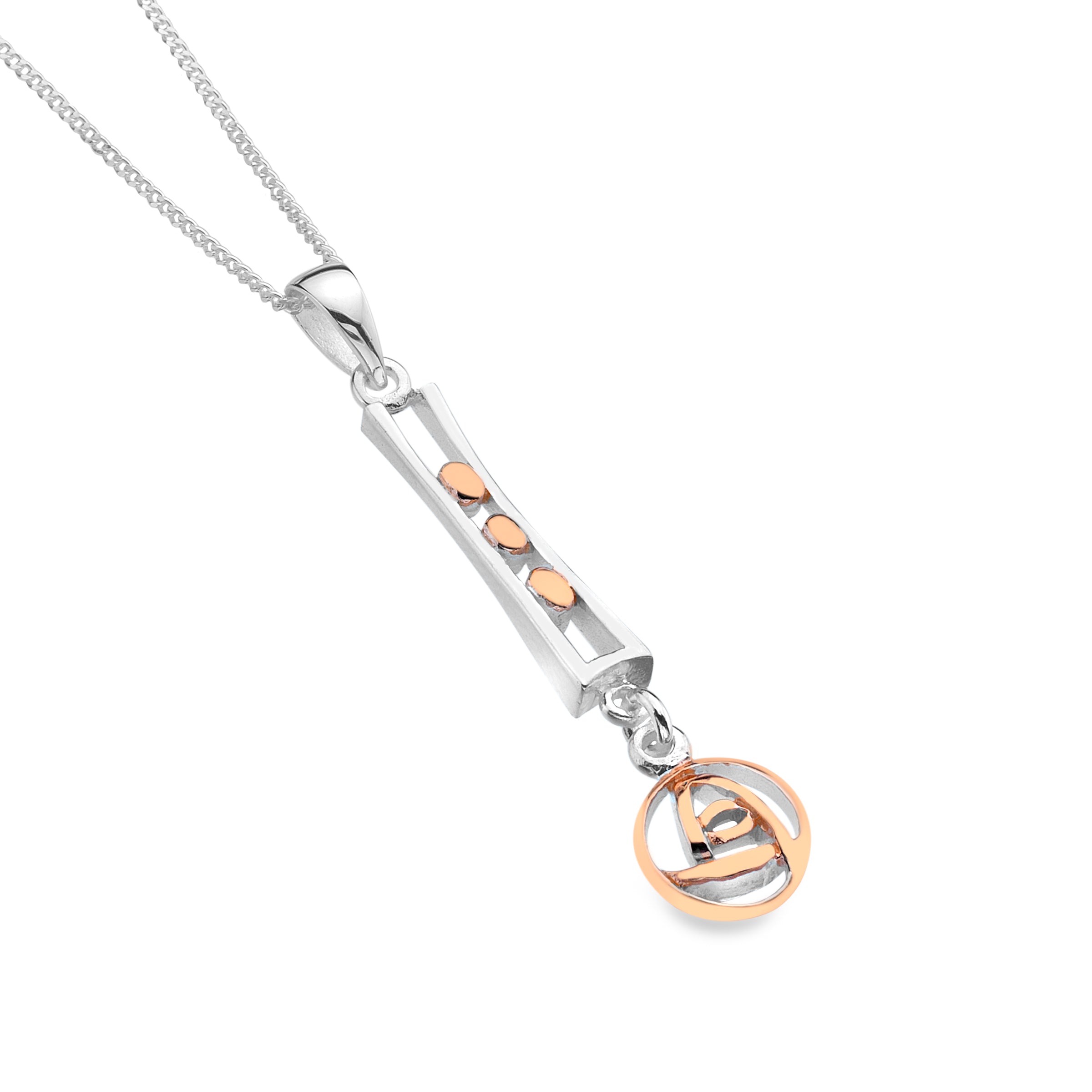 Rose Gold Mackintosh Pendant - Main Image