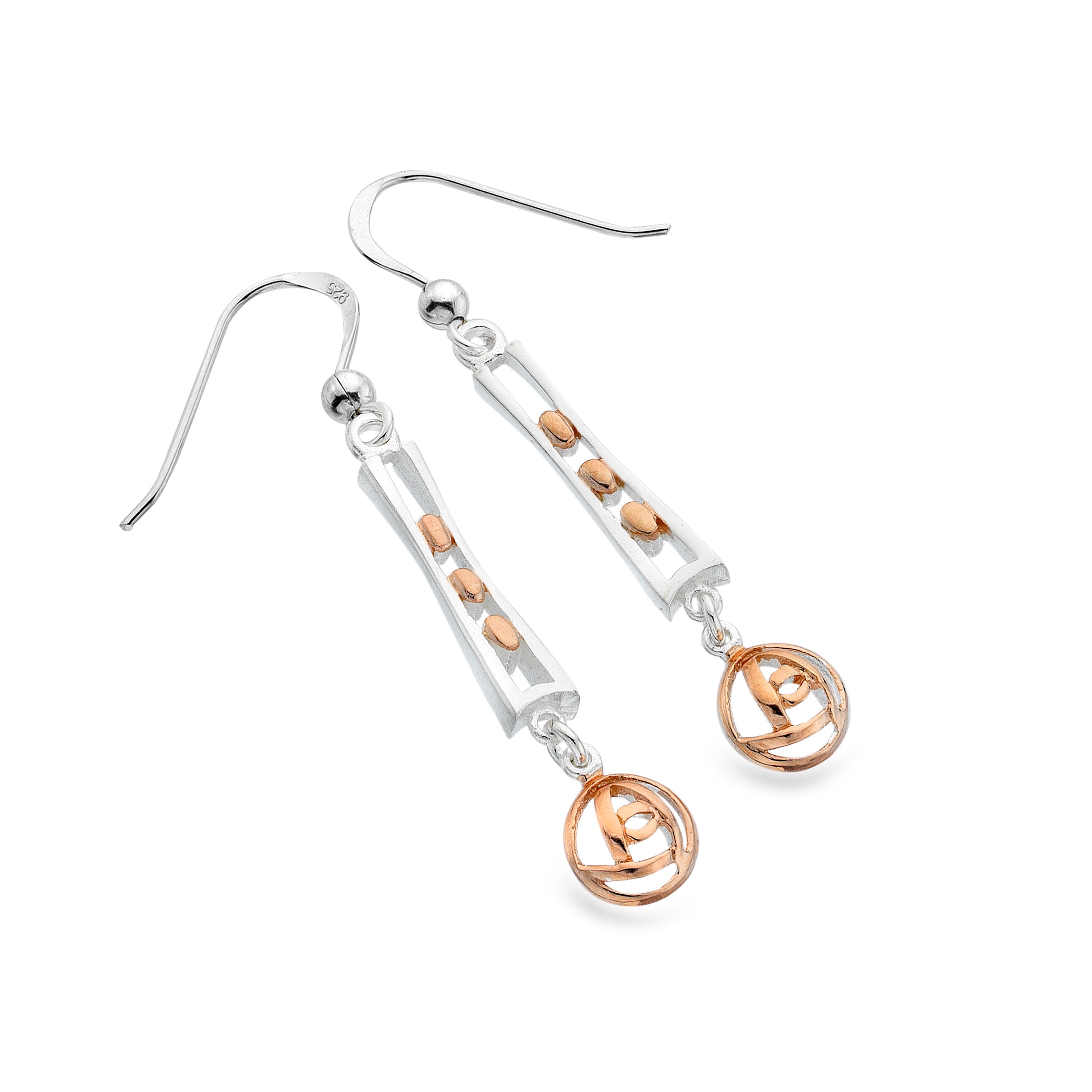 Rose Gold Mackintosh Earrings
