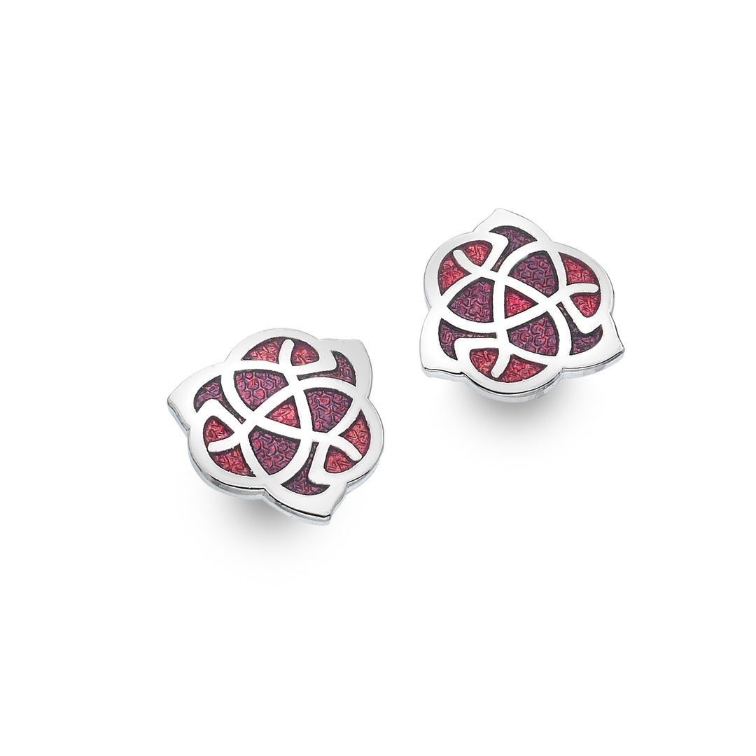 Red Archibald Knox Style Studs