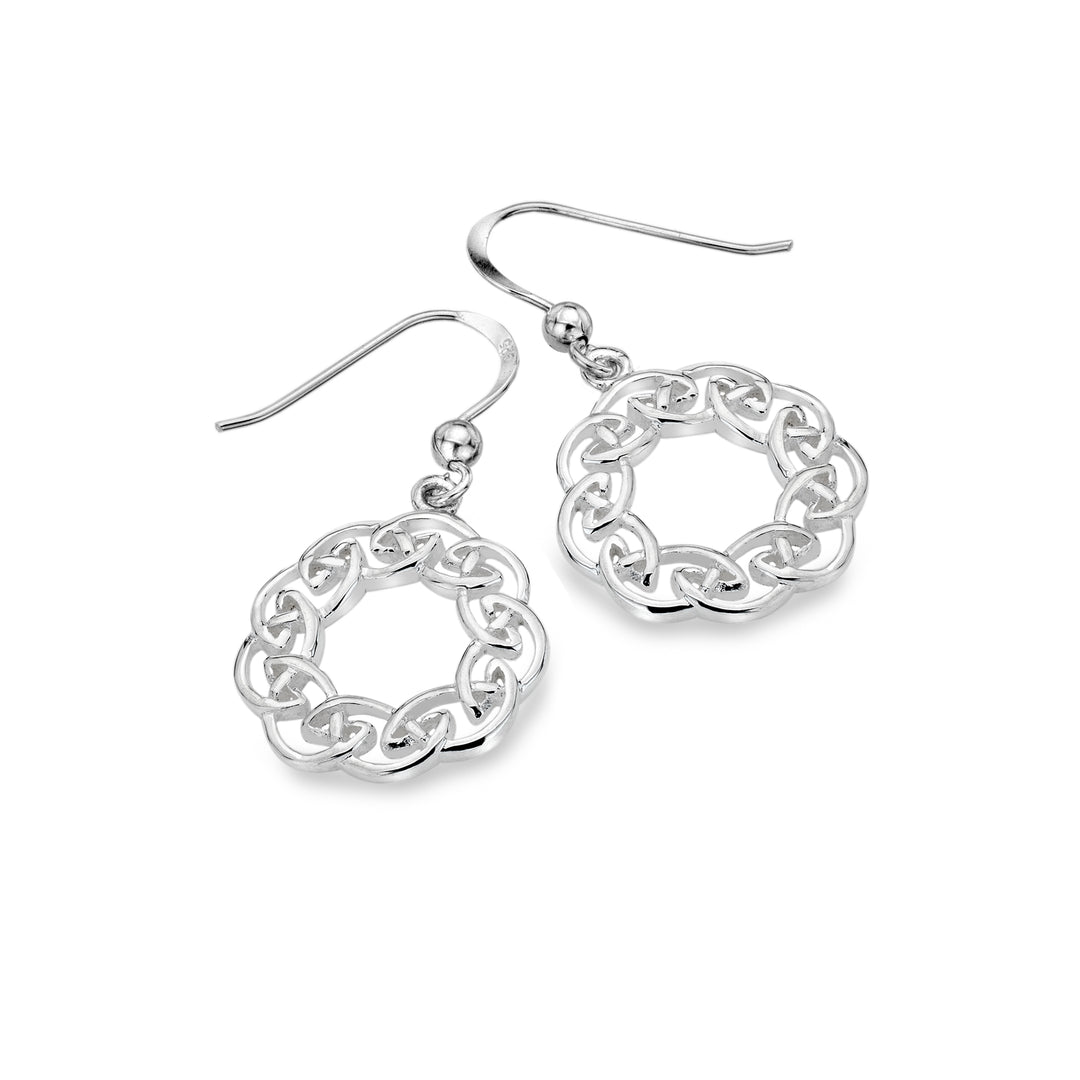 Circular knotwork earrings
