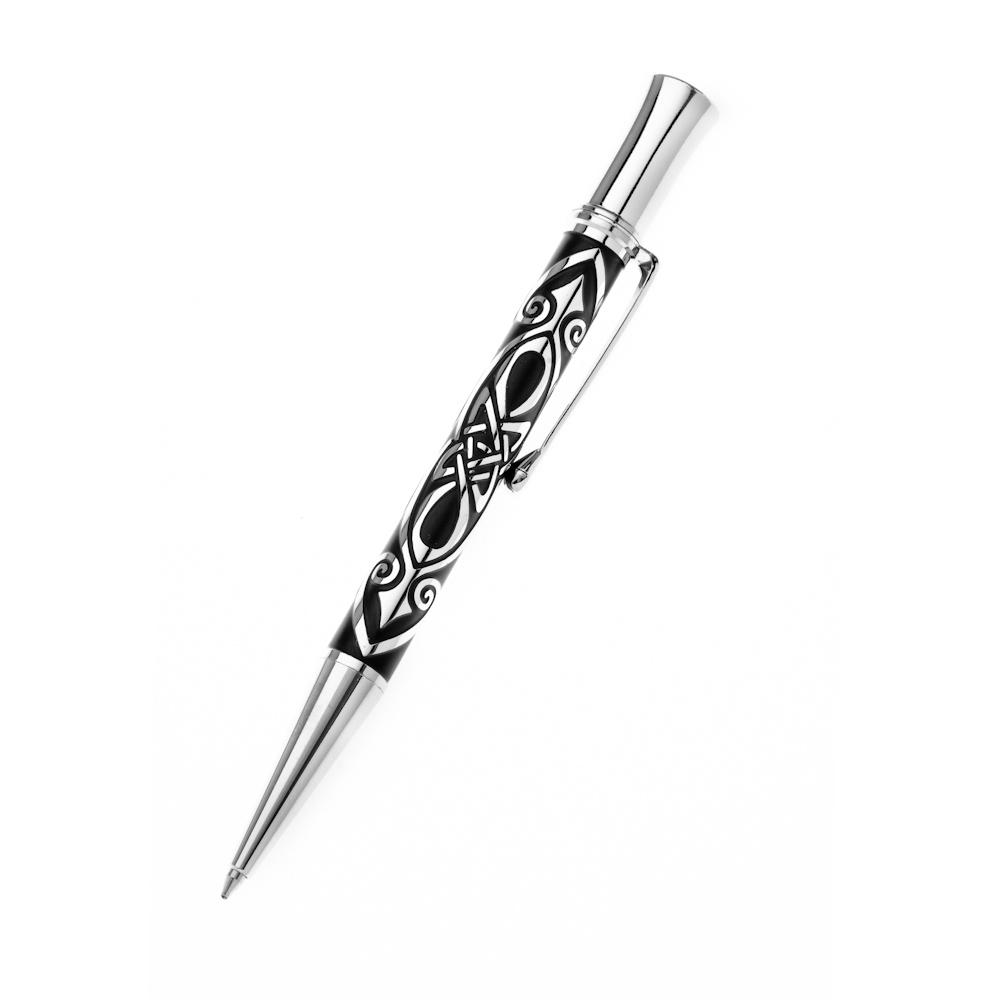 Celtic spear etched ballpoint pen 10mm