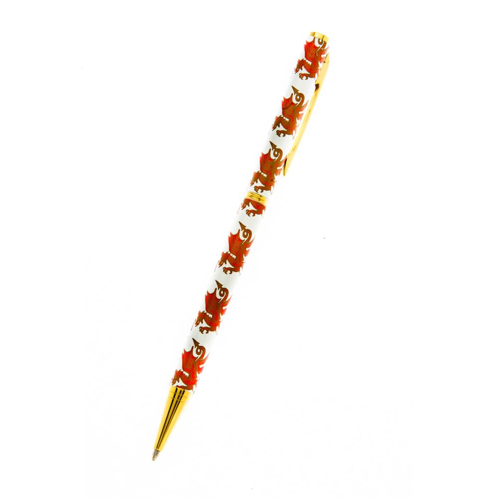 Ballpoint Pens - Welsh Dragon Slim Ballpoint Pen