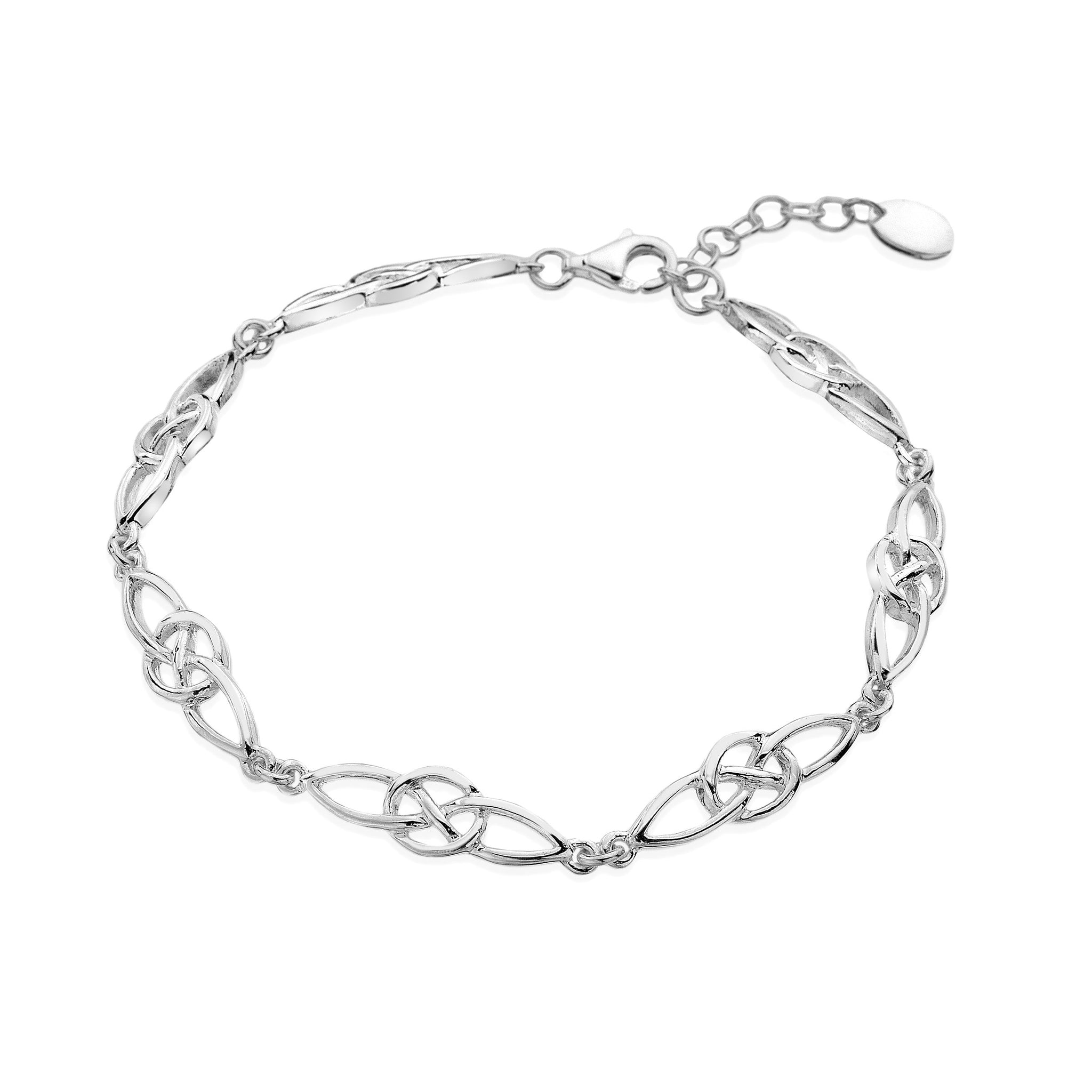 Silver Celtic Figure of 8 Knot Bracelet – Celtic Lands