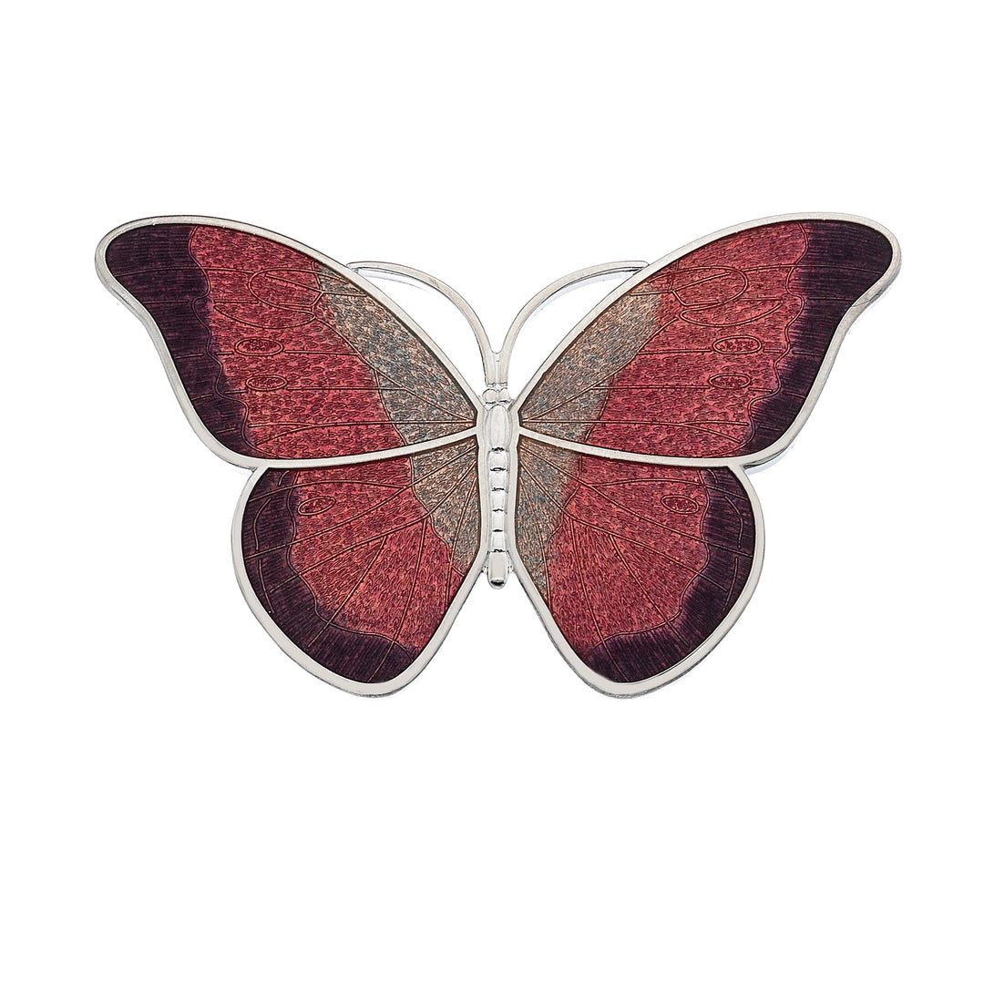 Large Red Butterfly Brooch