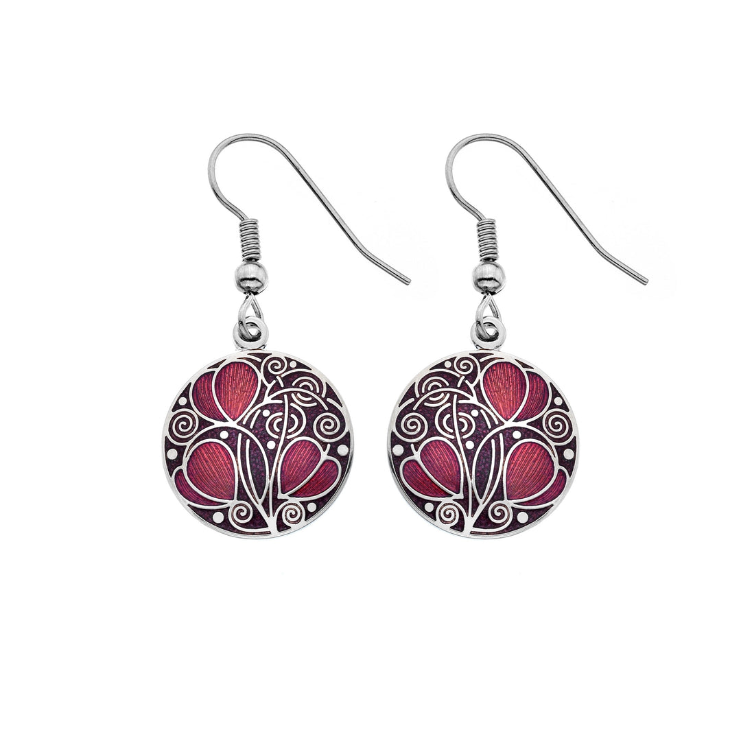 Mackintosh Leaves and Coils Earrings