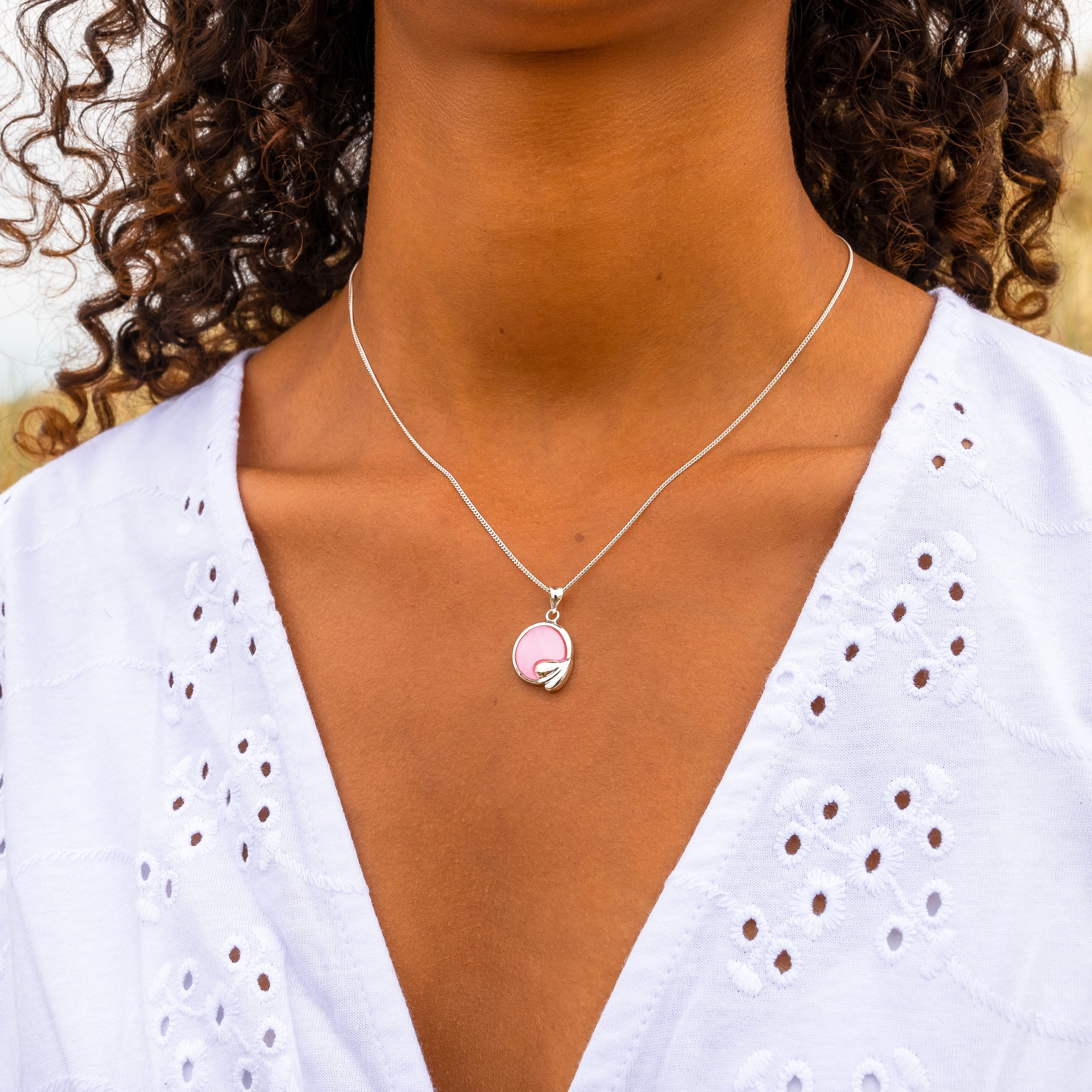 Tiffany & Co. Mini Pink Double Heart Tag Pendant Necklace - Sterling Silver Pendant  Necklace, Necklaces - TIF192459 | The RealReal